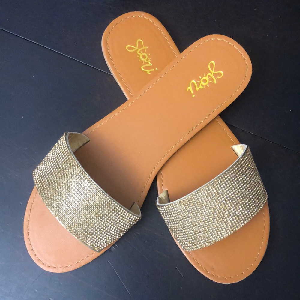 Rose Gold Rhinestone sandal